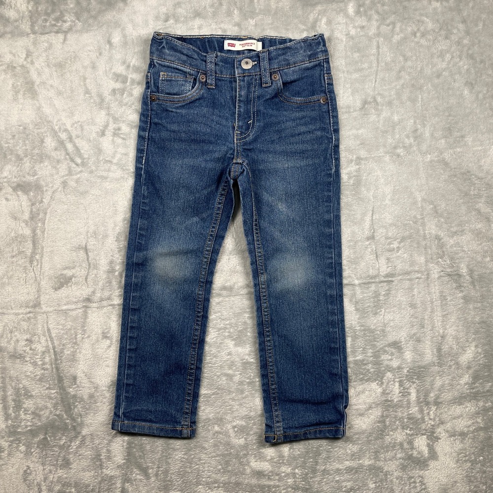 Levi's 511‎ Performance Slim Jeans Kids Blue Size 4 Reg Adjustable Waist